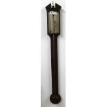 A 19th century mahogany stick barometer, Maspro? & Co, Liverpool maker.