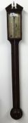 A 19th century mahogany stick barometer, Maspro? & Co, Liverpool maker.