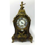 A French Louis XIV style gilt brass mounted Boulle bracket clock, signed Moreau, Laisné. a Paris, in