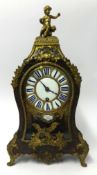 A French Louis XIV style gilt brass mounted Boulle bracket clock, signed Moreau, Laisné. a Paris, in