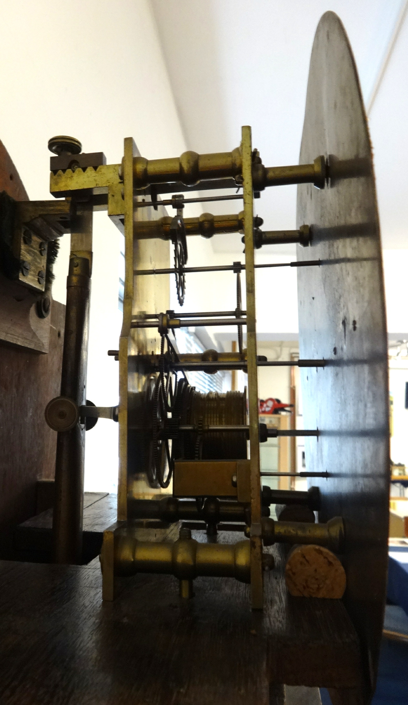 A 19th century regulator longase clock, the dial inscribed 'Bennett, Plymouth', in 'Gothic' mahogany - Image 6 of 7