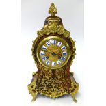 Payne & Co, Paris, a late19th century boulle and gilt decorated mantle clock, the movement back