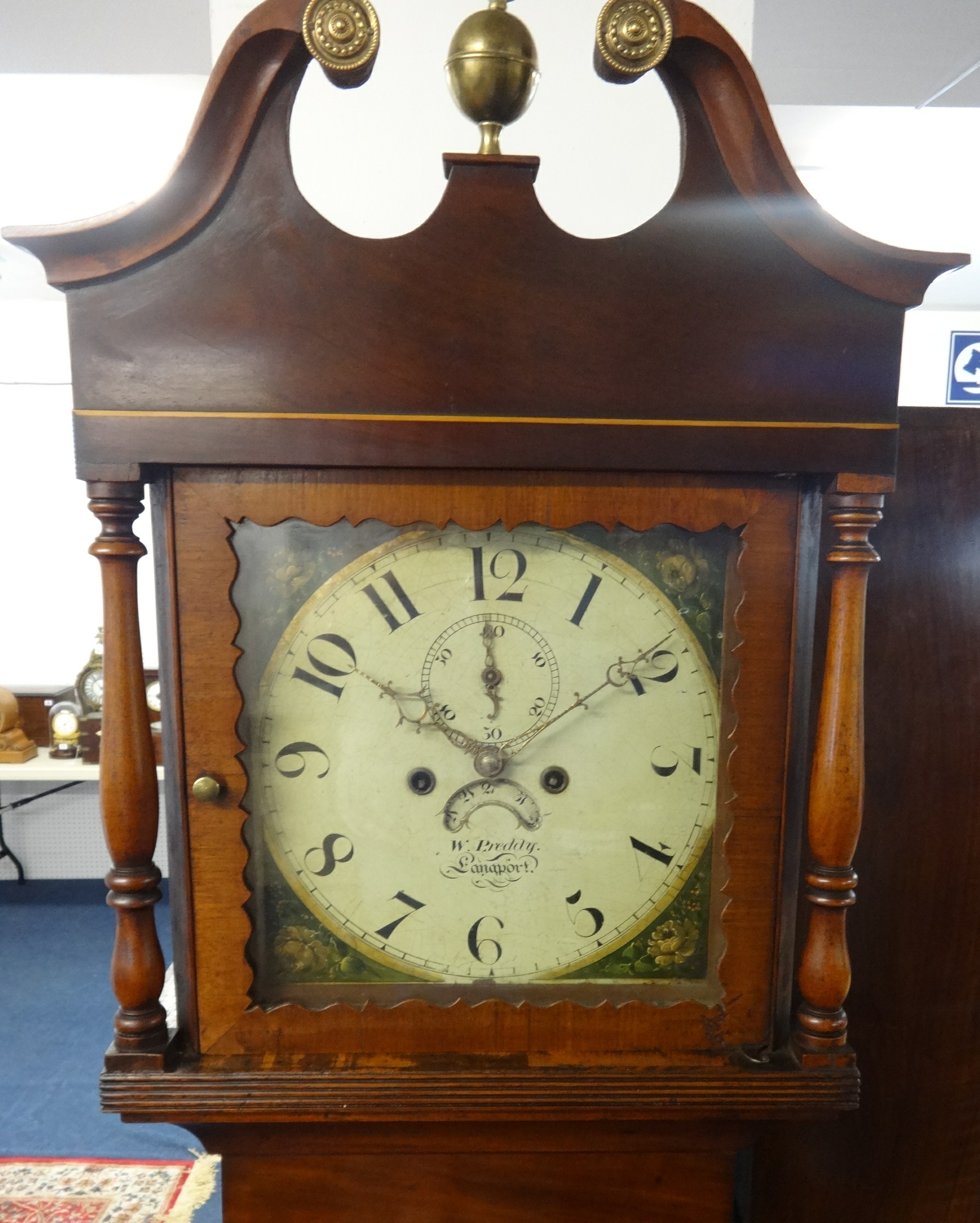 A late 18th century mahogany Longcase Clock, with 8 day movement, box wood inlay, W.Preedy of - Image 2 of 2