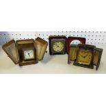 Collection of various small assorted mantle clocks (12).