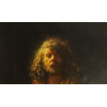 Robert Lenkiewicz (1941-2002), open print 'Self Portrait', unframed, 41cm x 72cm.