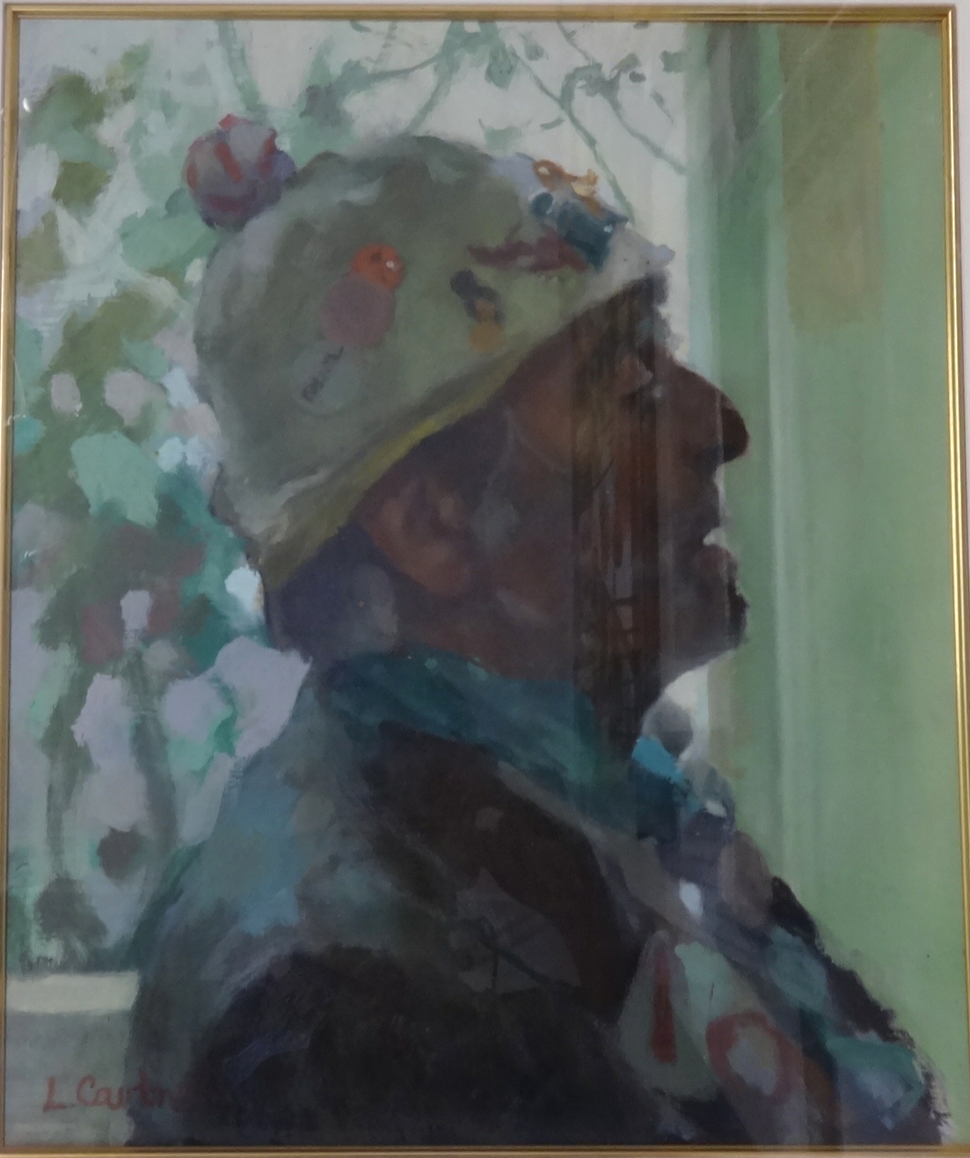 Louisa Courtnell (Student of Robert Lenkiewicz 1941-2002), original portrait, 41cm x 34cm.