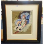 Robert Lenkiewicz (1941-2002), oil Project 3, 'Mental Handicap', circa 1976, not signed.