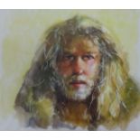 Robert Lenkiewicz (1941-2002), print 'Self Portrait', 29cm x 33cm.