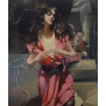 Robert Lenkiewicz (1941-2002), print facsimile signature, 'Painter with Karen H/C (Hors de commerce,