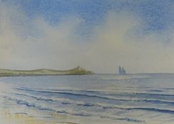 Chris Southcombe, a folder of ten small original watercolours, unframed., largest being 18cm x 25cm