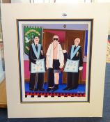 Peter Heard, three signed limited edition prints including Master Mason, mounted (3), largest 42cm x