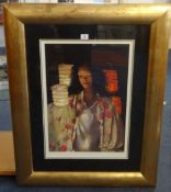 Robert Lenkiewicz (1941-2002), 'Anna with Paper Lanterns', signed limited edition print No.260/500.