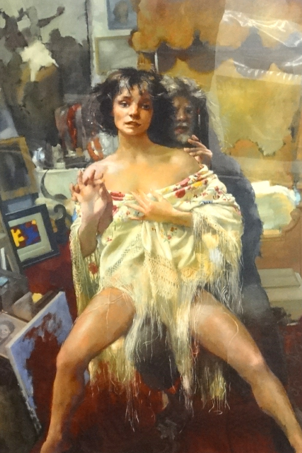 Robert Lenkiewicz (1941-2002), print facsimile signature, 'The Painter with Bernadette H/C' (Hors de