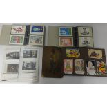 Large collection of various postcards including traditional album of greetings cards and also PHQ