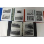 An extensive collection of railway photographs, mainly 13cm x 20cm size, black and white, each