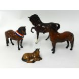 Limited edition Beswick horses including 'Warlord', 'Another Bunch', 'Another Star' and another