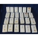 Swarovski Crystal Glass, collection of 24 various Crystal Memories, boxed.