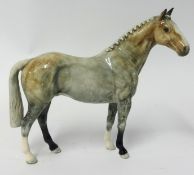 Royal Doulton mottled grey horse, 19cm