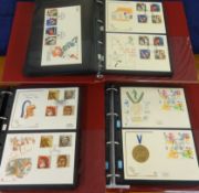 Three albums of mixed First Day Covers.