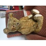 A traditional Teddy Bear, with hump back, glass eyes, circa 1920/30's, (same owner for over 70