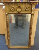 A 19th Century gilt framed mirror, height 79cm.