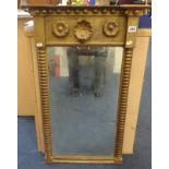 A 19th Century gilt framed mirror, height 79cm.