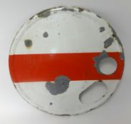 Railwayana, a circular enamelled sign, 'Tommy Dodd', 40cm diameter.