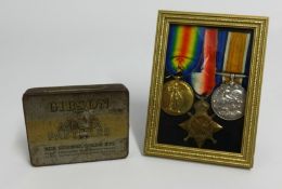 A trio of Great War medals awarded to 130043 W.H.MARTYN.CH.STO.R.N.