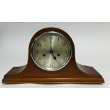 Oak cased chiming mantle clock with eight day movement