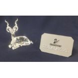 Swarovski Crystal Glass, Annual Edition 1994 'Inspiration Africa', Antelope, boxed.