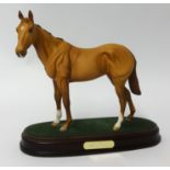 Royal Doulton Racehorse 'Mr. Frisk', model no DA188, on wooden plinth, 22cm