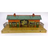 Hornby Gauge 0 Station No.1 (1930-32), tinplate 'Windsor' station with opening doors, without side