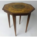 Small inlaid table.