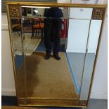 A modern gilt framed mirror, approx 115cm x 84cm.