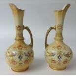 Pair of Crown Devon jugs.