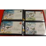 Three albums of The Royal Air Force commerative covers.