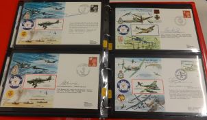 Three albums of The Royal Air Force commerative covers.
