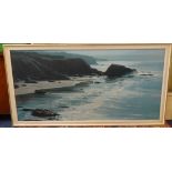Peter Ellenshaw, beach print together with a print after Terence Cuneo (2), the largest 59cm x