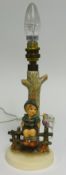 Goebel, a Hummell figure table lamp.