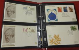 Five albums comprising First Day Covers.