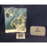 Swarovski, 'Wonders of The Sea, Community', angel fish, with plaque, boxed.