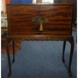 Small mahogany drinks cabinet