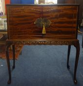 Small mahogany drinks cabinet