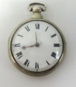 A Georgian pair cased pocket watch, with a fussee verge movement signed 'James Day 1829'.