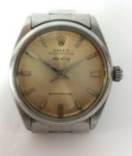 Rolex Air King, a gents stainless steel wristwatch, Oyster Perpetual, with original box and original