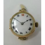 Rolex, a ladies 9ct gold wristwatch, the back plate stamped 'No. 690115, W & D', mechanical