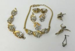 A collection of various Trifari jewellery.