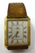 Omega, small gents De Ville quartz wristwatch, back plate No.1365.