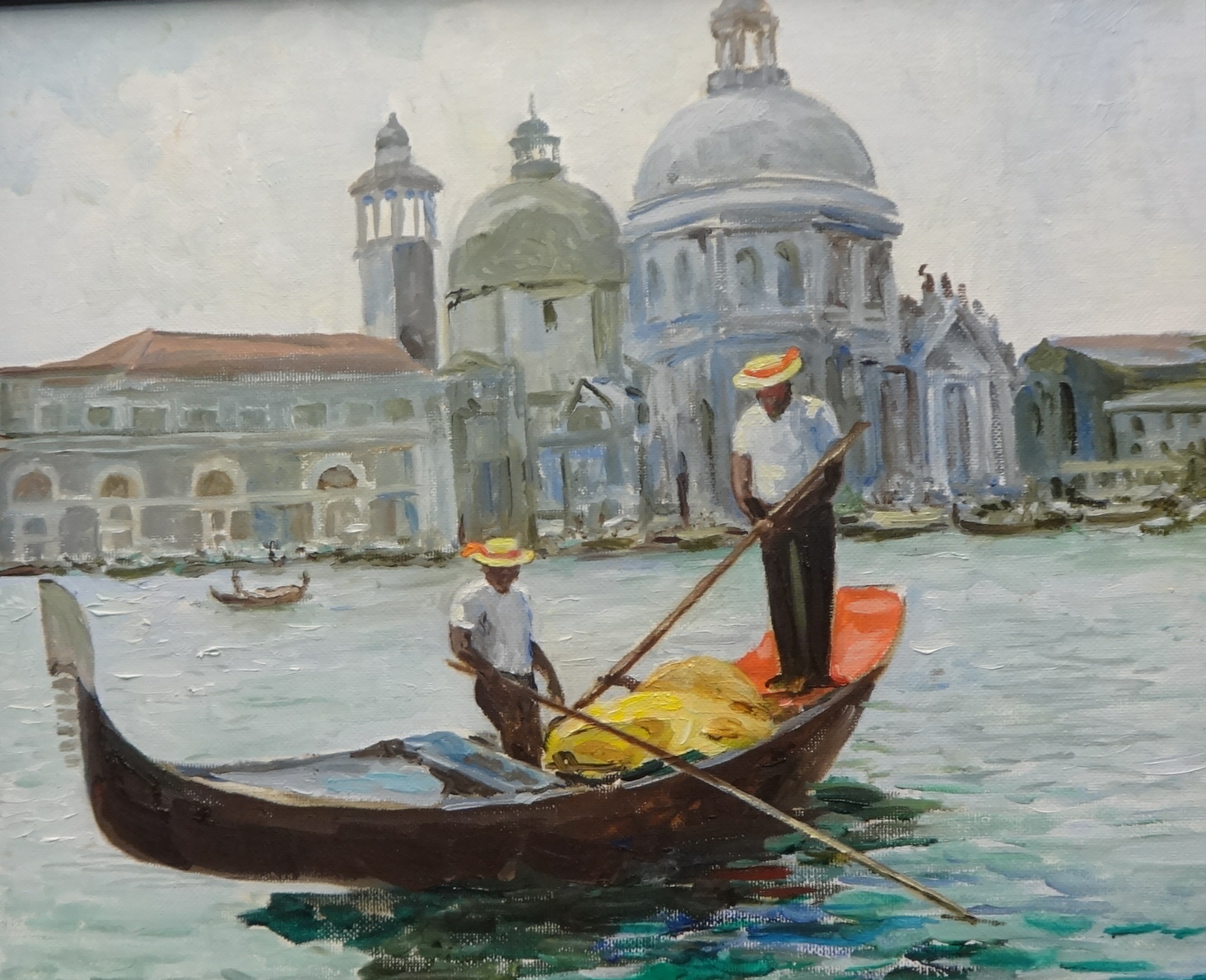 Lennox Manton, three paintings of 'Venice', circa 2010, the largest 31cm x 40cm (3). - Image 3 of 3
