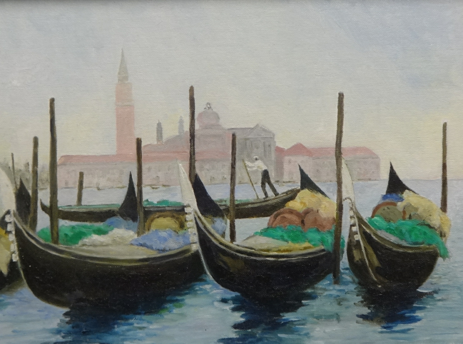 Lennox Manton, three paintings of 'Venice', circa 2010, the largest 31cm x 40cm (3). - Image 2 of 3